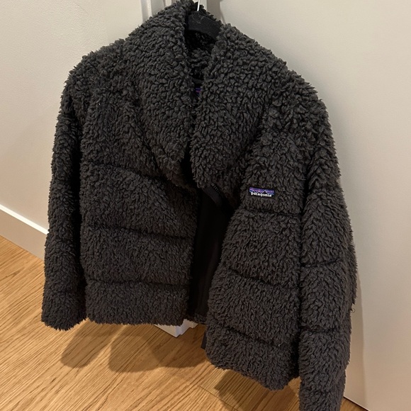 Patagonia Jackets & Blazers - Patagonia Teddy Charcoal Puffer Jacket